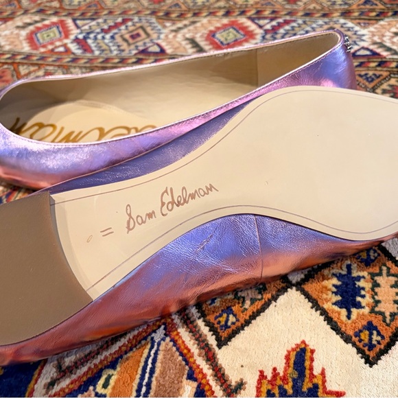 Sam Edelman Iridescent Pink Pointed Flats - Picture 5 of 6